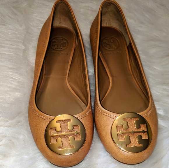 Tory Burch Shoes - Tory Burch Reva Ballet Flats - Tan - size 6M